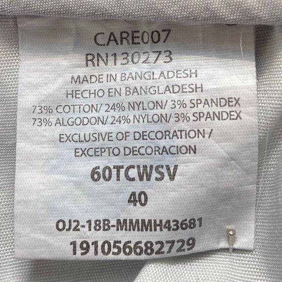 Wrangler Mens Gray Cargo Shorts Size 4 